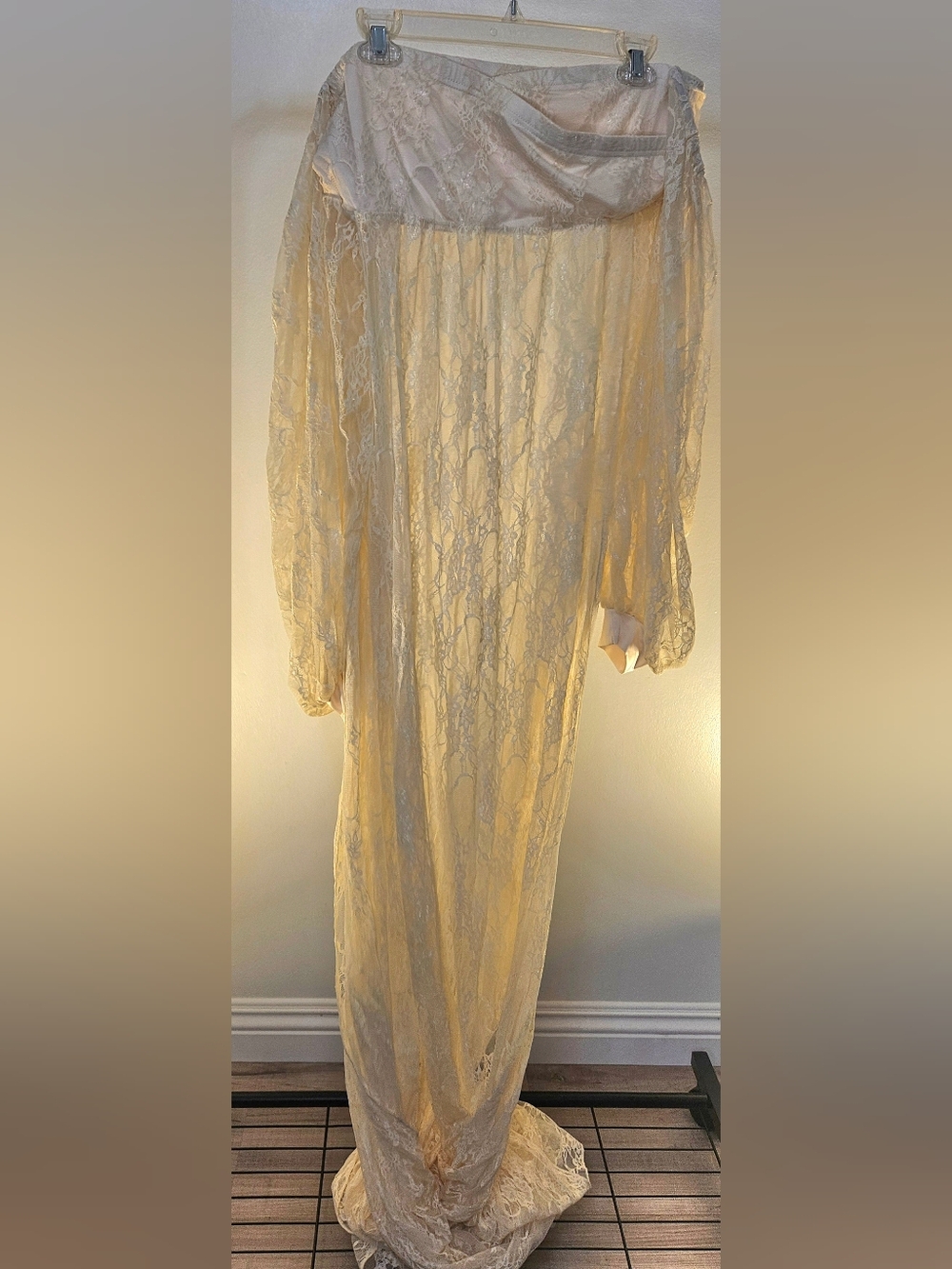SHEIN Floral Lace Maxi Skirt Size Medium